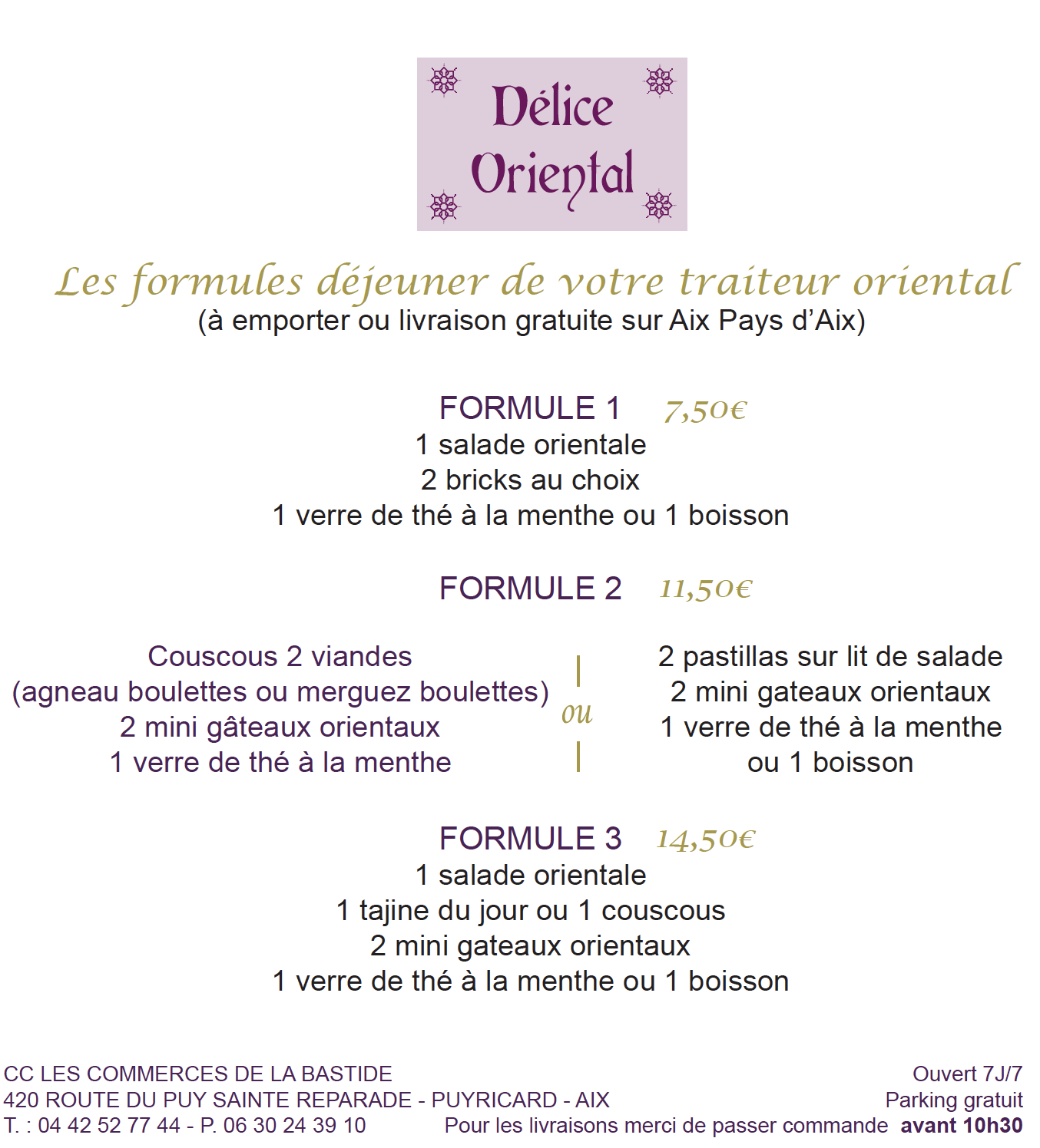 Les Commerces de la Bastide-Délice Oriental-flyer-formules-2020-11-2